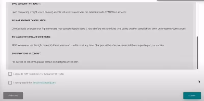 Encontrar y reservar un revisor de vuelo screenshot