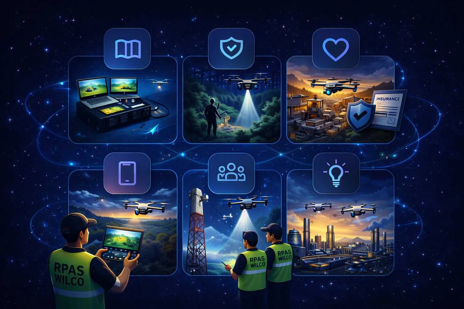 RPAS WILCO tools for flight planning, airspace, site surveys and flight logs