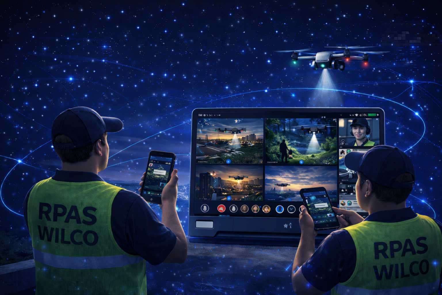 Diffusion en direct et collaboration d’équipe RPAS WILCO Fly entreprise