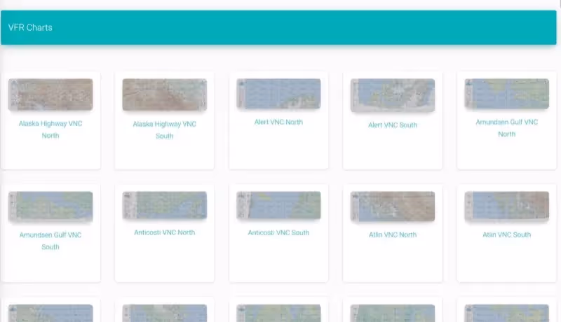 Ver cartas VFR screenshot